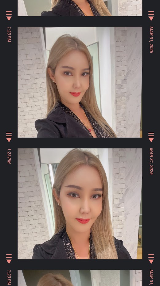 Makeup looks from a professional beauty collage
